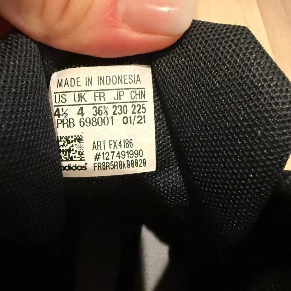 Adidas Terrex black hiking boots Sz 4.5 y #hiking #outdoor
